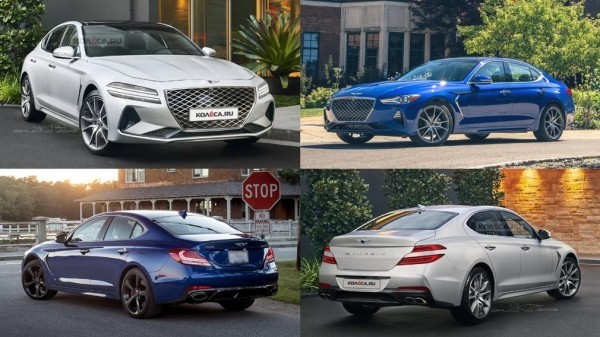 Опубликовали первые изображения обновлённого Genesis G70