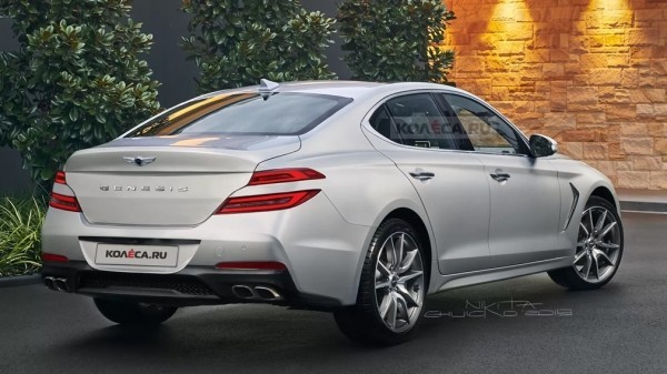 Опубликовали первые изображения обновлённого Genesis G70