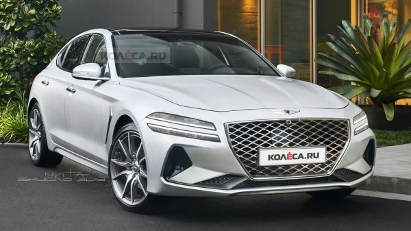 В сети появились дебютные изображения обновленного Genesis G70