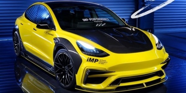 Tesla Model 3 получила агрессивный обвес