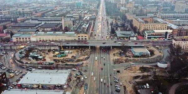 Шулявский мост: открыто движение троллейбусов и два съезда для авто