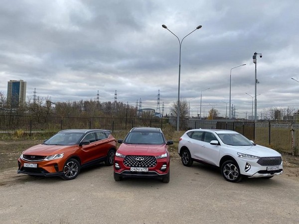 Какой китаец круче: сравнительный тест Geely Coolray, Haval F7 и Chery Tiggo 7 Pro