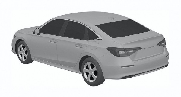 В Сеть попали снимки обновленного Honda Civic 2022 года 