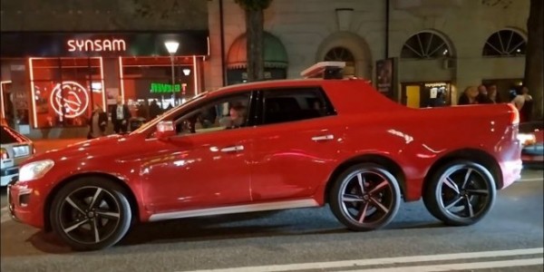 Volvo XC60 перетворили на шестиколісний пікап