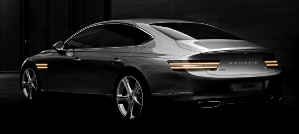 Новый седан Genesis G80 предложил оценить дизайн Новый седан Genesis G80 предложил оценить дизайн